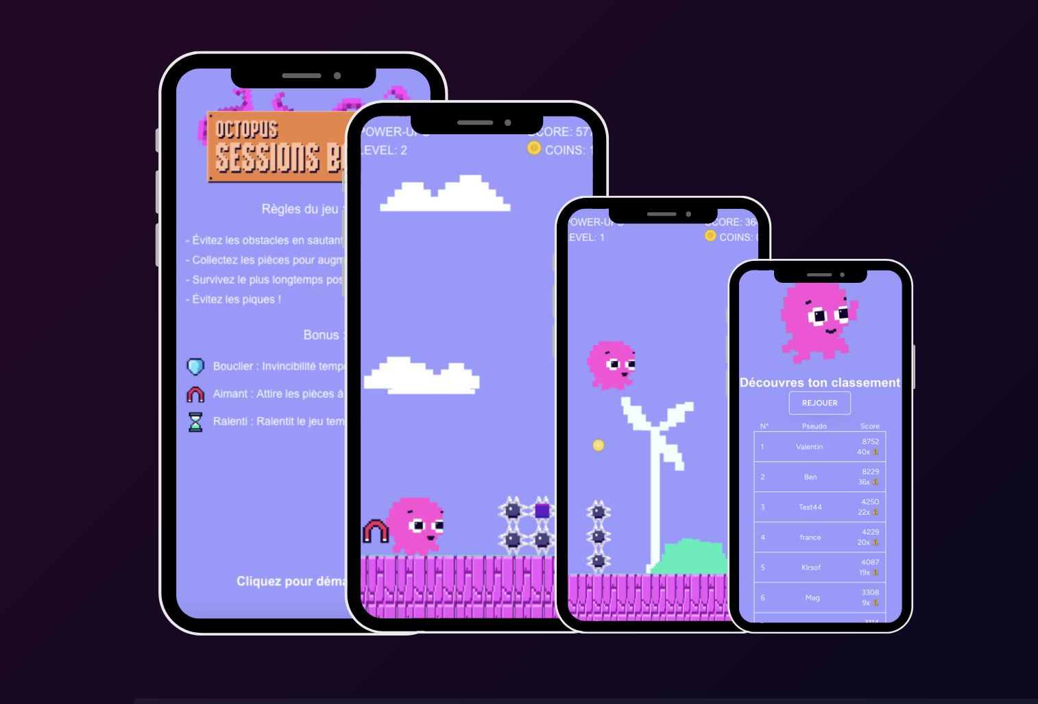 Octopus Games - capture projet