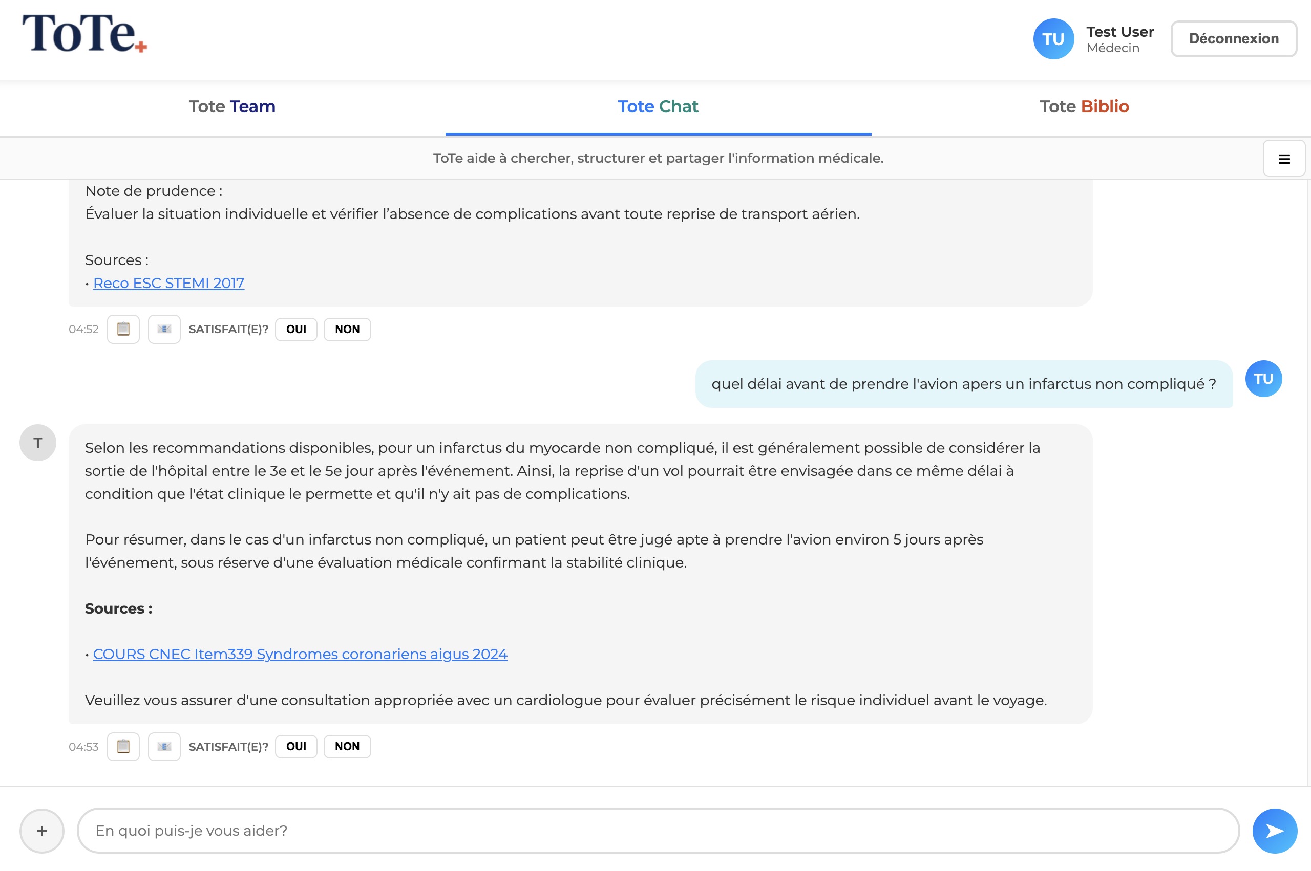 Tote Medical - capture projet